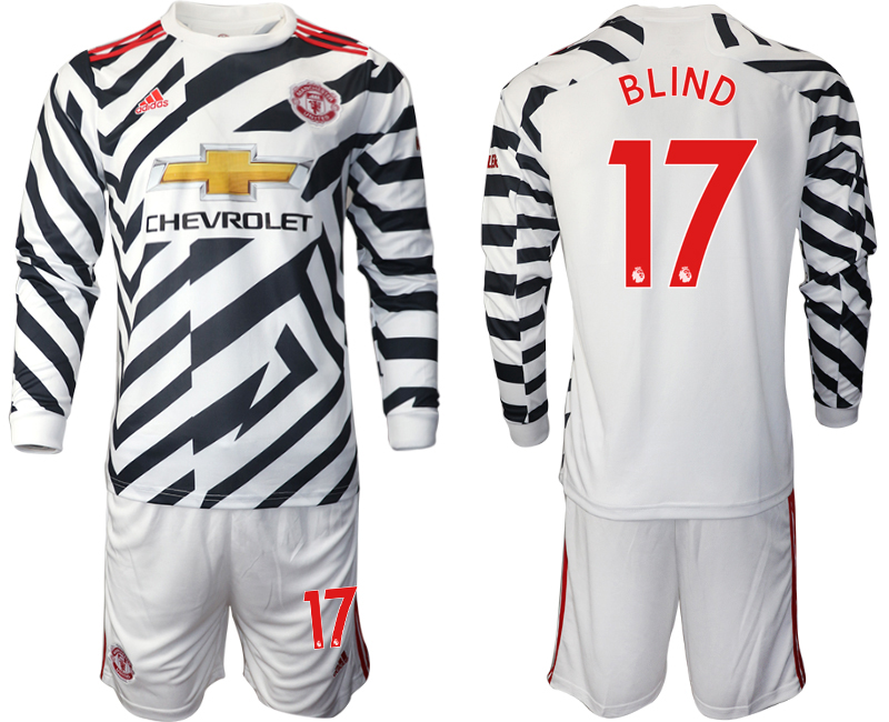 2021 Men Manchester united away long sleeve #17 soccer jerseys